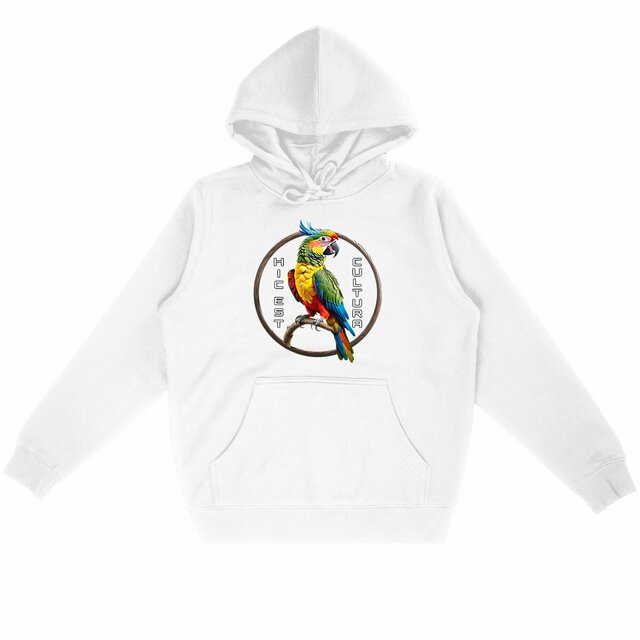 Image back ❀ Sweat-Shirt Standard à Capuche Unisexe ~Premium ✦ PERROQUET [🌐 LAT] ✨