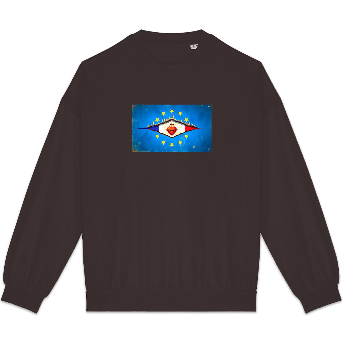 Image back ❀ Sweat-Shirt Standard Oversize Unisexe Made in Portugal ~Premium+ ✧ DÉCHIRURE FRANCE/EUROPE [🌐 FR] ✨