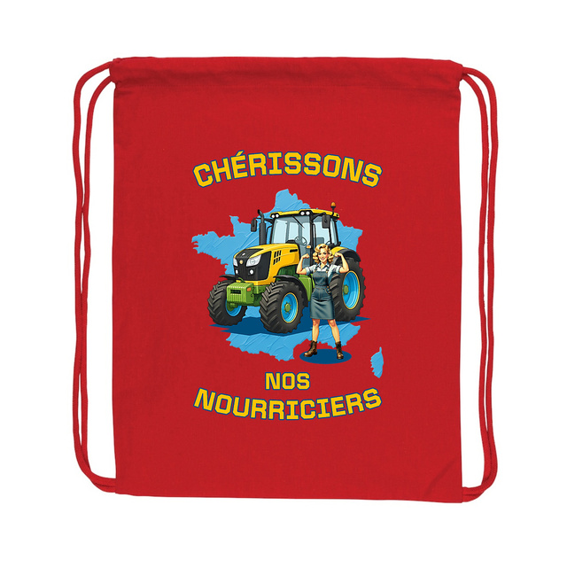 Image back ❀ Sac À Dos À Cordelettes Recyclé ~Premium ✧ SOUTENONS NOS FERMES [🌐 FR] ✨