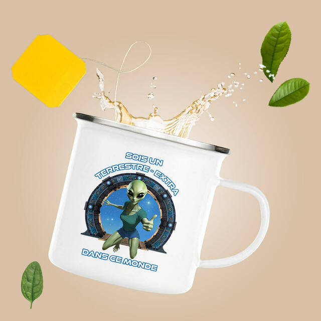Image front ❀ Mug Metal Imprimé Sur Chaque Côté ✦ ZETA (EXTRA-TERRESTRE) [🌐 FR] ✨