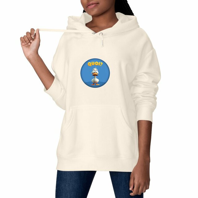 Image front ❀ Sweat-Shirt Épais à Capuche Unisexe ~Premium+ ✦ PETIT CANARD [🌐 FR] ✨