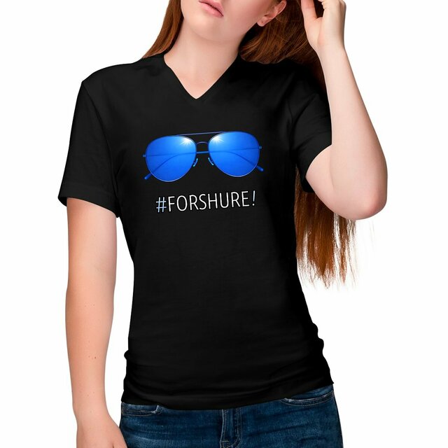 Image front ❀ T-Shirt Léger Femme Col V ~Change ✧ DAVOS 2026 PARODY [🌐 FR] ✨