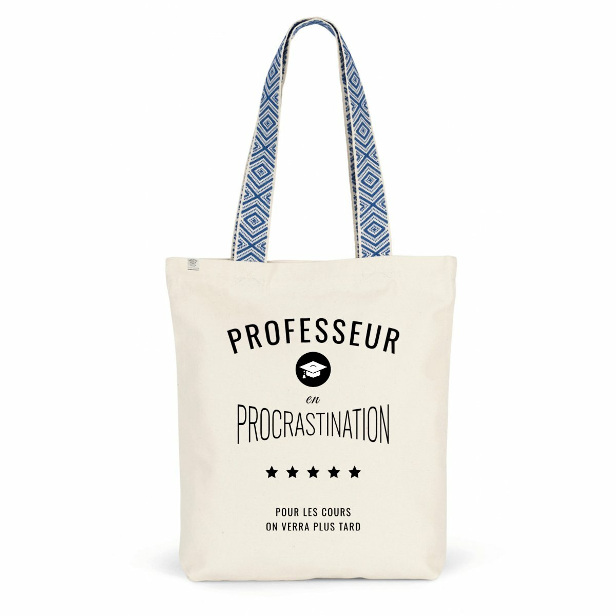 Image back ❀ Totebag Ethnique ~Premium+ ✦ PROCRASTINATION [🌐 FR] ✨