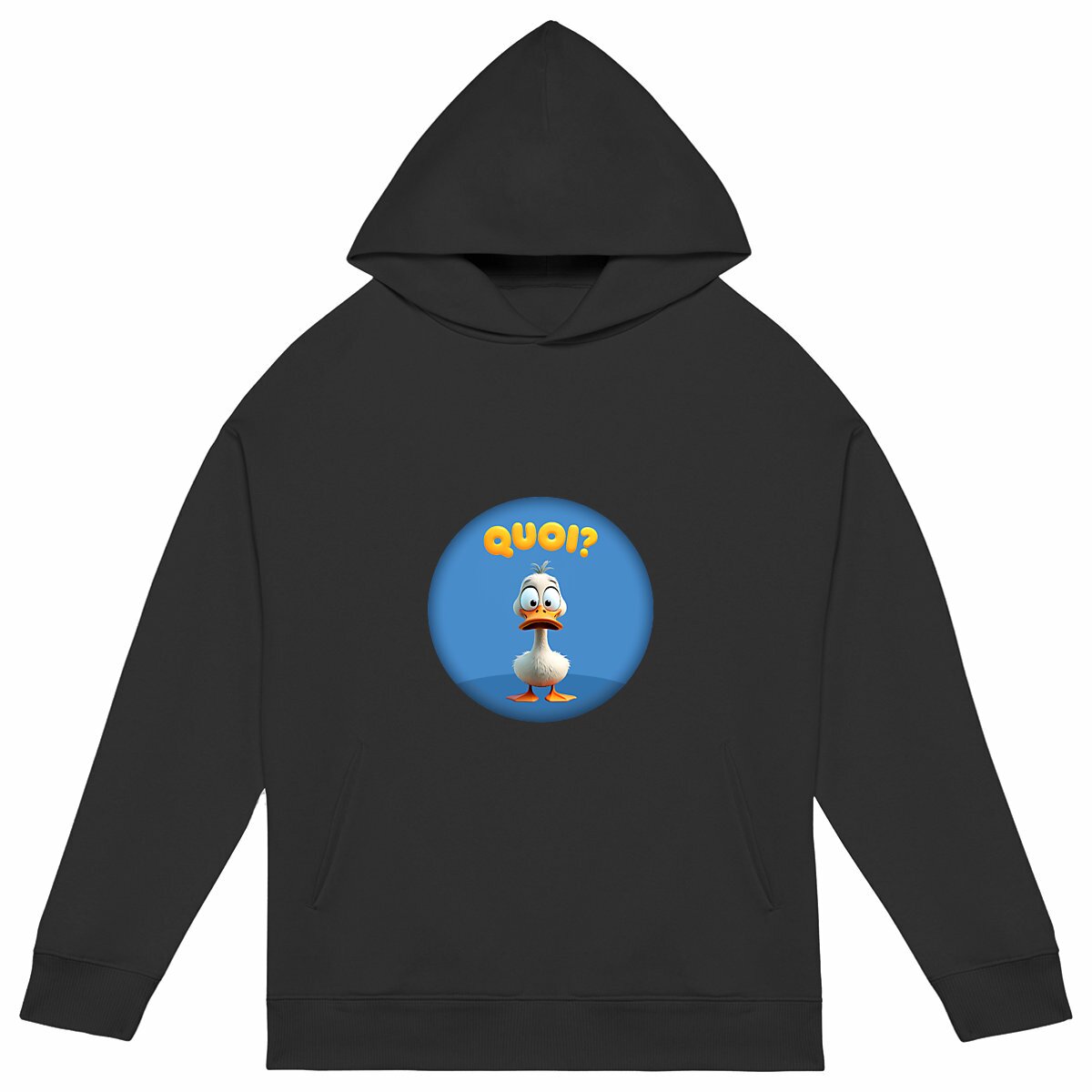 Image back ❀ Sweat-Shirt Standard à Capuche Unisexe Oversize ~Premium+ ✦ PETIT CANARD [🌐 FR] ✨