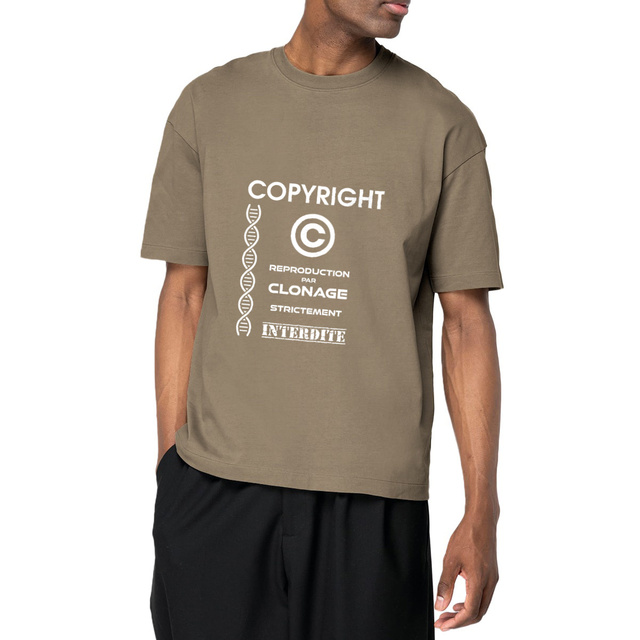Image front ❀ T-Shirt Épais Unisexe Oversize ~Premium+ ✦ L'ANTI-CLONE [🌐 FR] ✨