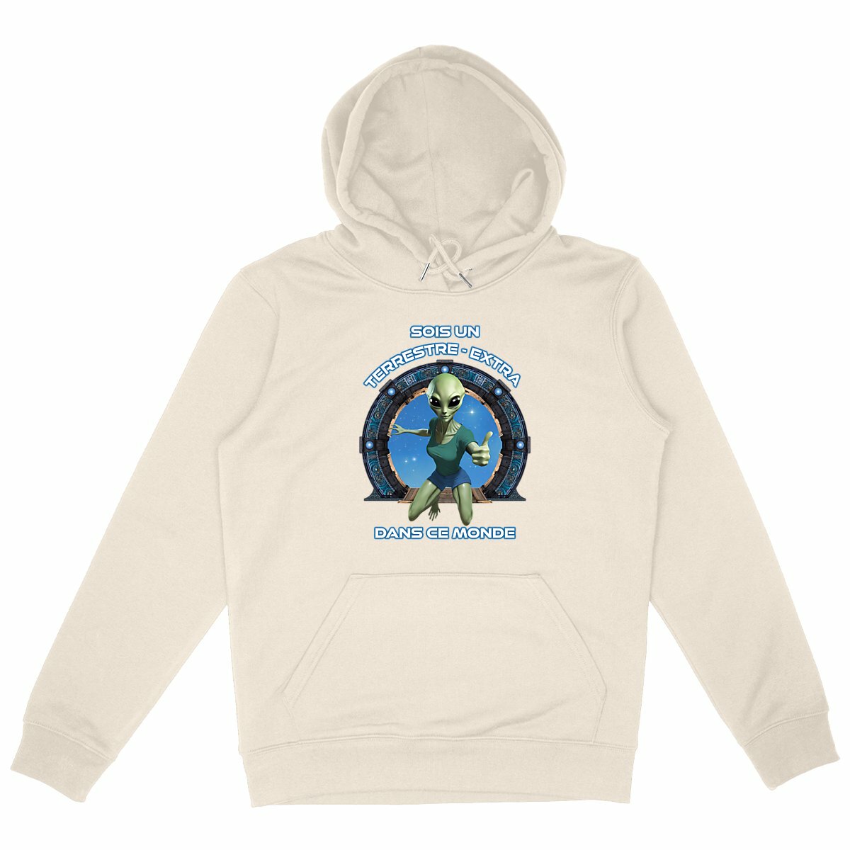 Image back ❀ Sweat-Shirt Épais à Capuche Unisexe, ~Premium+ ✦ ZETA (EXTRA-TERRESTRE) [🌐 FR] ✨