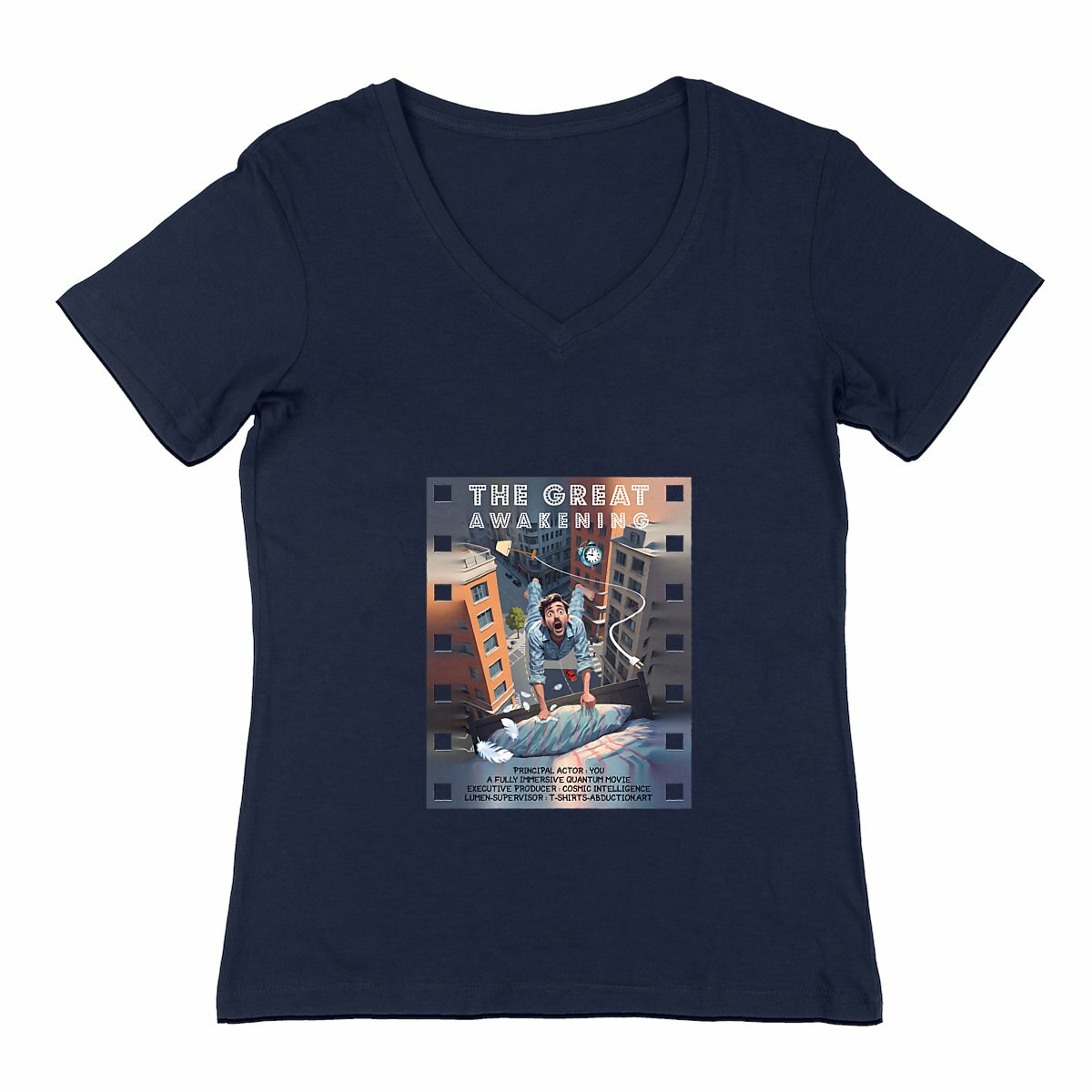 Image back ❀ T-Shirt Léger Femme Col V ~Change ✦ THE GREAT AWAKENING [🌐 EN] ✨