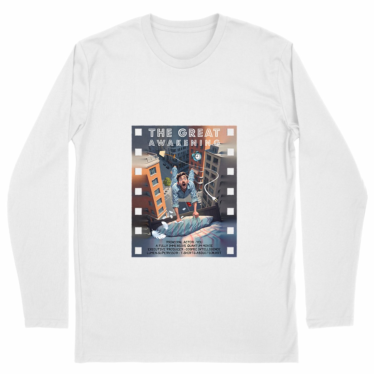 Image back ❀ T-Shirt Classique Mi-Épais Homme Manches Longues ~Premium ✦ THE GREAT AWAKENING [🌐 EN] 