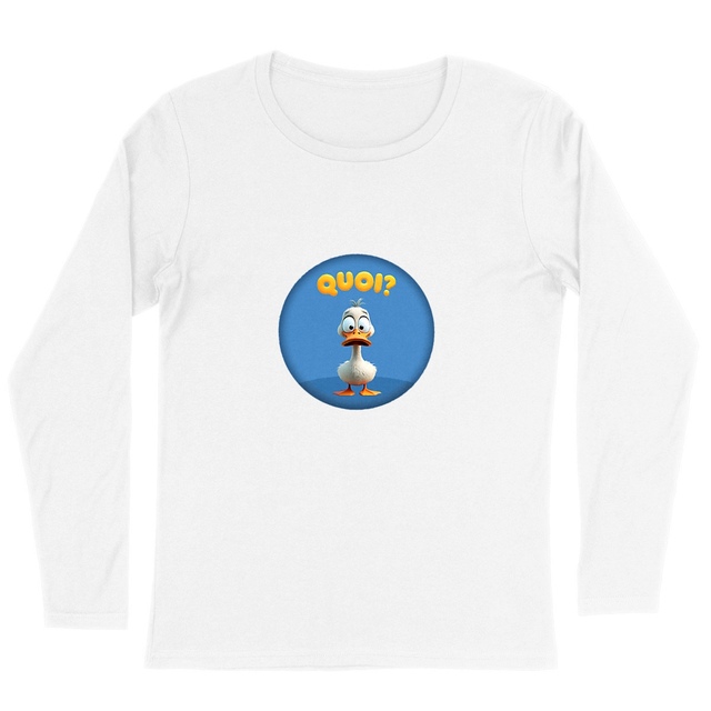 Image back ❀ T-Shirt Léger Femme Manches longues ~Premium ✦ PETIT CANARD [🌐 FR] ✨