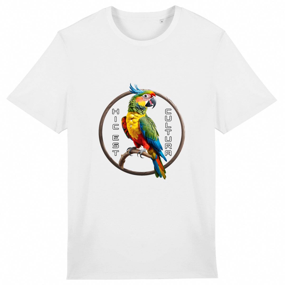 Image back ❀ T-Shirt Mi-Léger Unisexe ~Premium ✦ PERROQUET [🌐 LAT] ✨