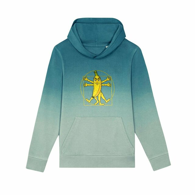 Image back ❀ Sweat à Capuche Standard Oversize Dip Dye Enfant Unisexe ~Premium+ ✦ LA BANANE DE VITRUVE [🌐 FR] ✨