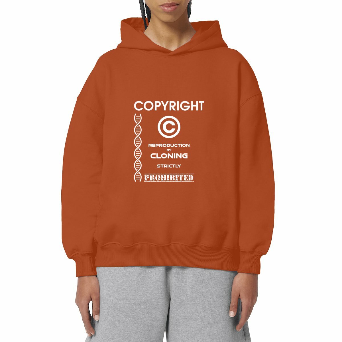 Image front ❀ Sweat-Shirt Standard à Capuche Unisexe Oversize ~Premium+ ✦ THE ANTI-CLONE [🌐 EN] ✨