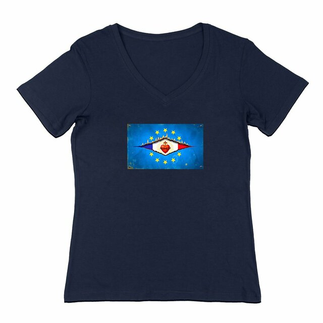 Image back ❀ T-Shirt Léger Femme Col V ~Change ✧ DÉCHIRURE FRANCE/EUROPE [🌐 FR] ✨