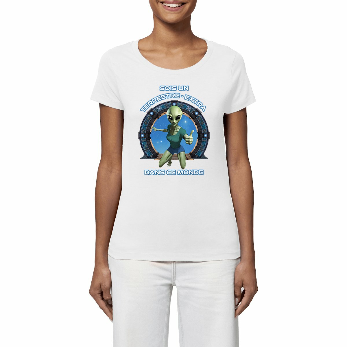 Image front ❀ T-Shirt Léger Femme ~Premium ✦ ZETA (EXTRA-TERRESTRE) [🌐 FR] ✨