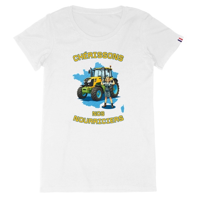 Image back ❀ T-Shirt Mi-Épais Femme Made in France ~Premium+ ✧ SOUTENONS NOS FERMES [🌐 FR] ✨