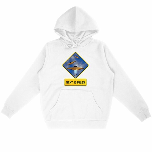 Image back ❀ Sweat-Shirt Standard à Capuche Unisexe ~Premium ✦ UFO ALERT [🌐 EN] ✨