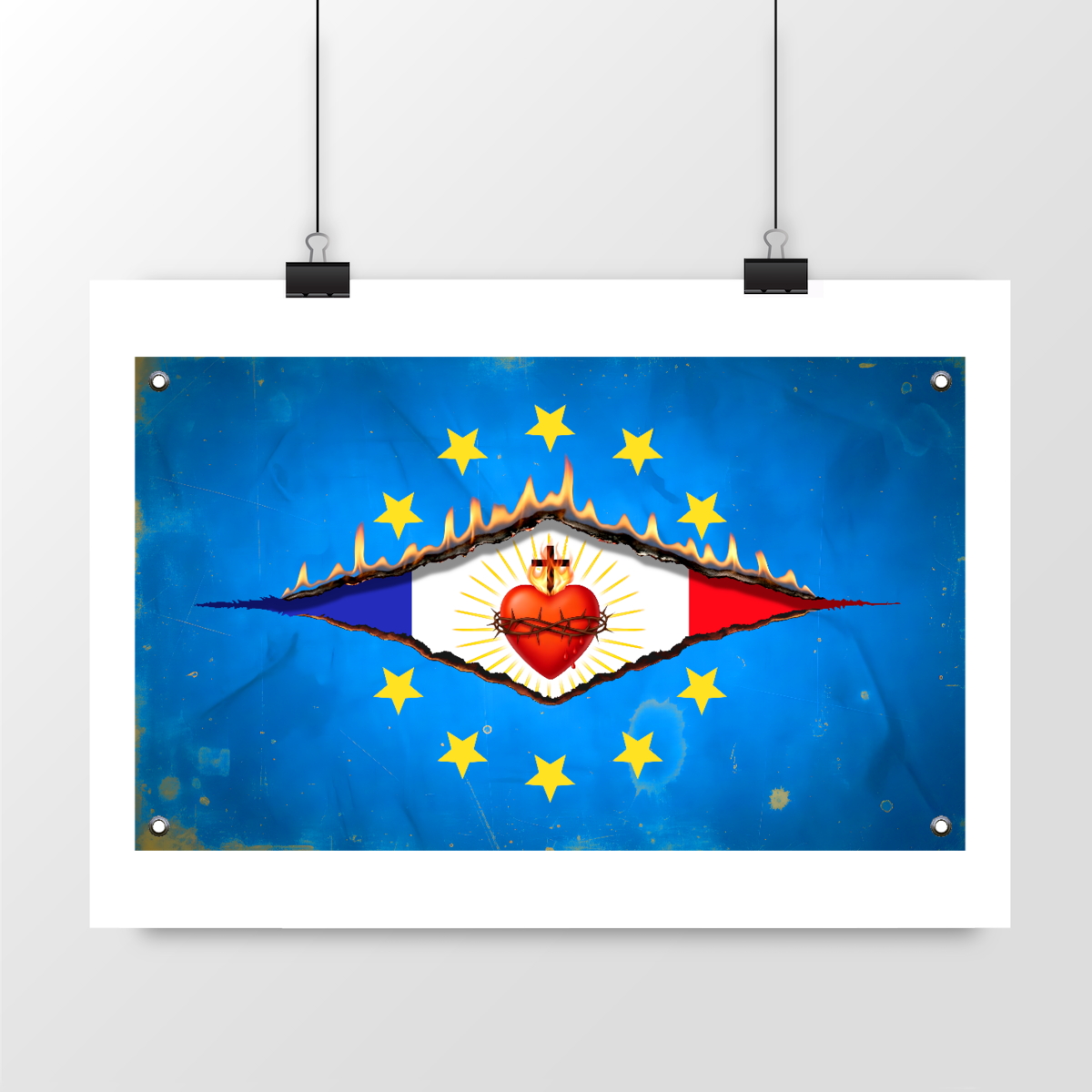 Image back ❀ Poster Horizontal ~Premium ✧ DÉCHIRURE FRANCE/EUROPE [🌐 FR] ✨