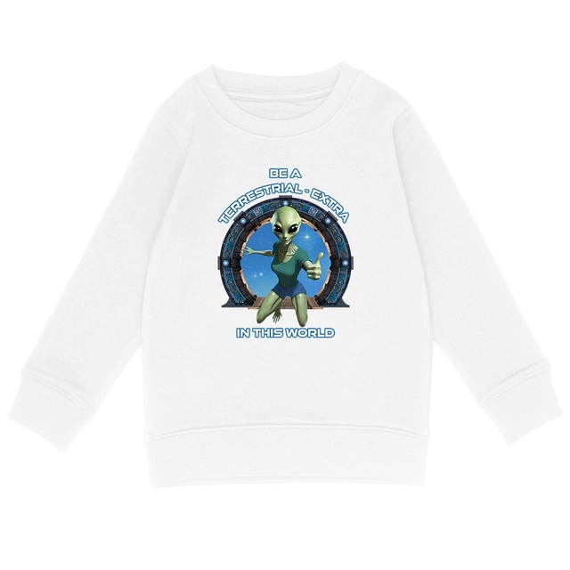 Image back ❀ Sweat-Shirt Standard Unisexe Enfant ~Premium ✦ ZETA (ALIEN) [🌐 EN] ✨