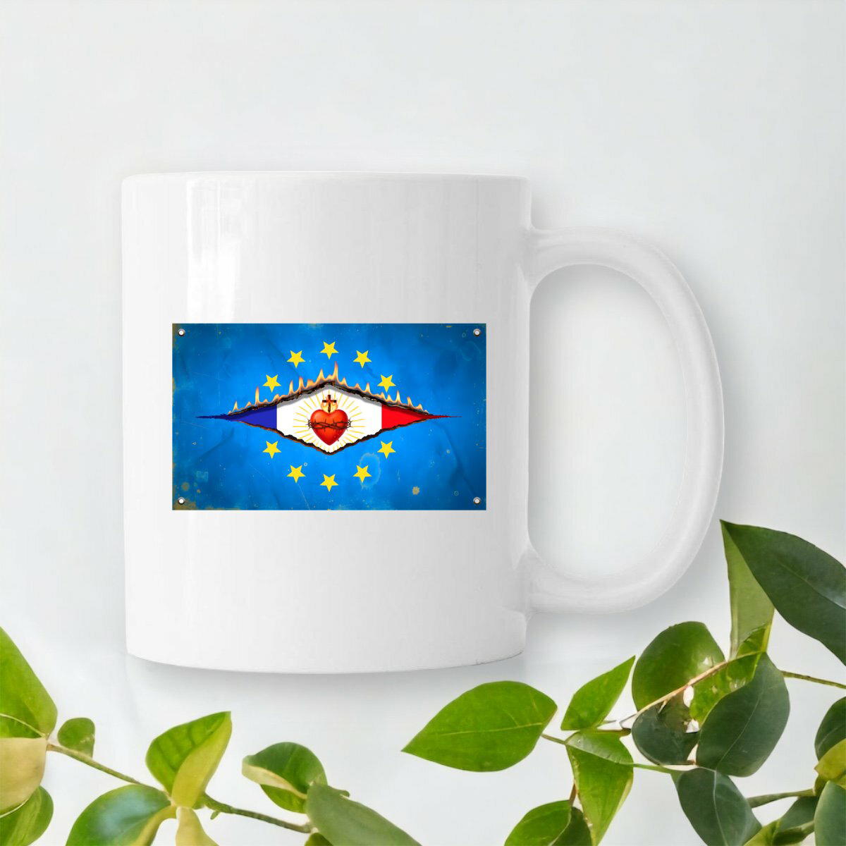 Image front ❀ Mug Céramique Imprimé Sur Chaque Côté ~Premium ✧ DÉCHIRURE FRANCE/EUROPE [🌐 FR] ✨