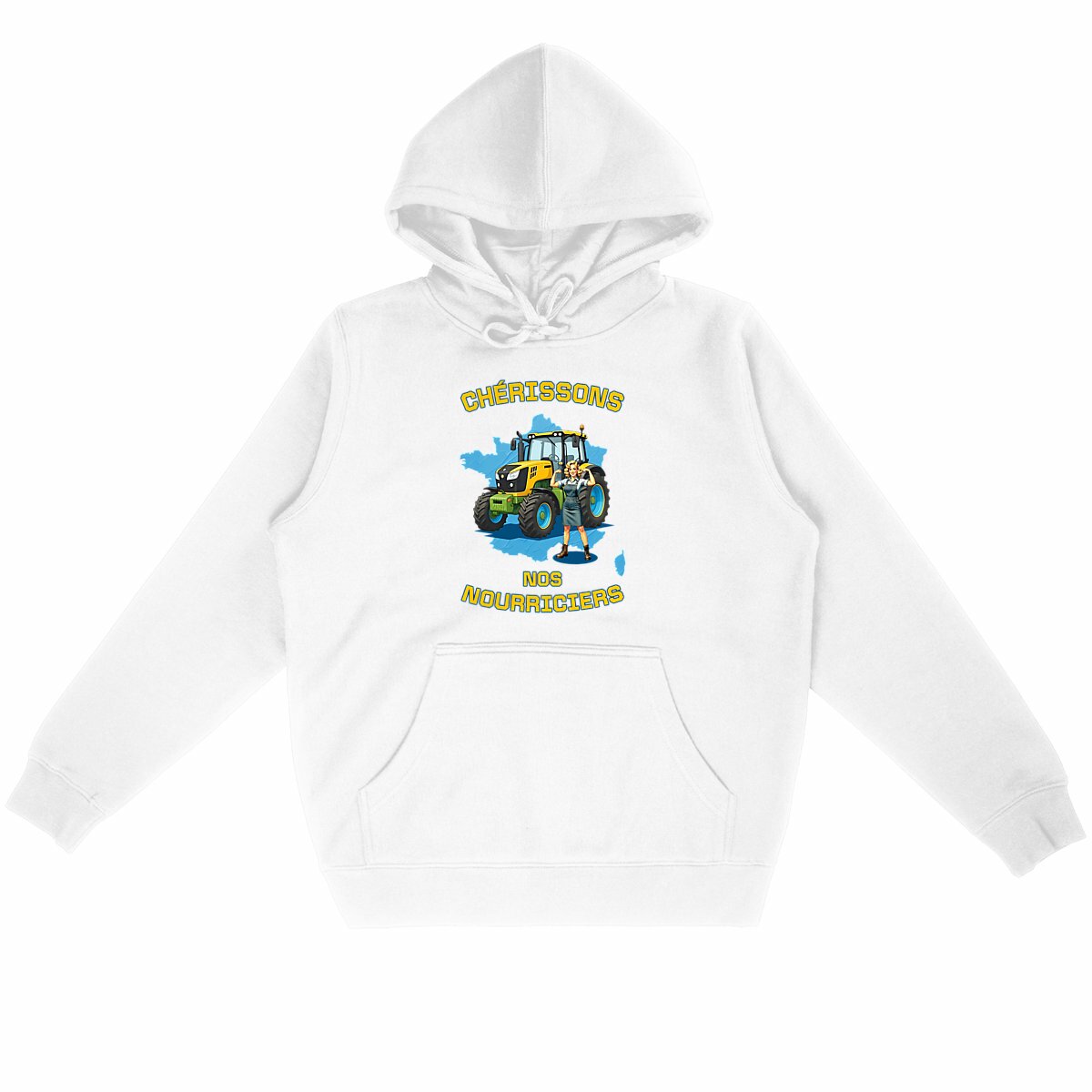 Image back ❀ Sweat-Shirt Standard à Capuche Unisexe ~Premium ✧ SOUTENONS NOS FERMES [🌐 FR] ✨