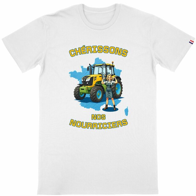 Image back ❀ T-Shirt Mi-Épais Homme Made in France ~Premium+ ✧ SOUTENONS NOS FERMES [🌐 FR] ✨