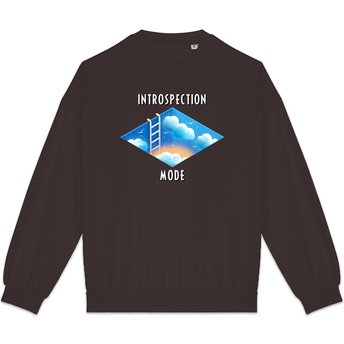Image back ❀ Sweat-Shirt Standard Oversize Unisexe Made in Portugal ~Premium+ ✦ INTROSPECTION MODE [🌐 INT] ✨