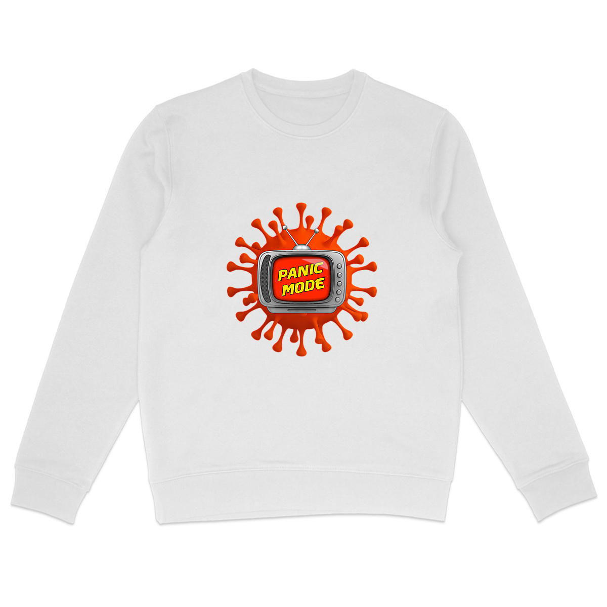 Image back ❀ Sweat-Shirt Standard Unisexe ~Premium ✦ PANIC MODE [🌐 FR] ✨