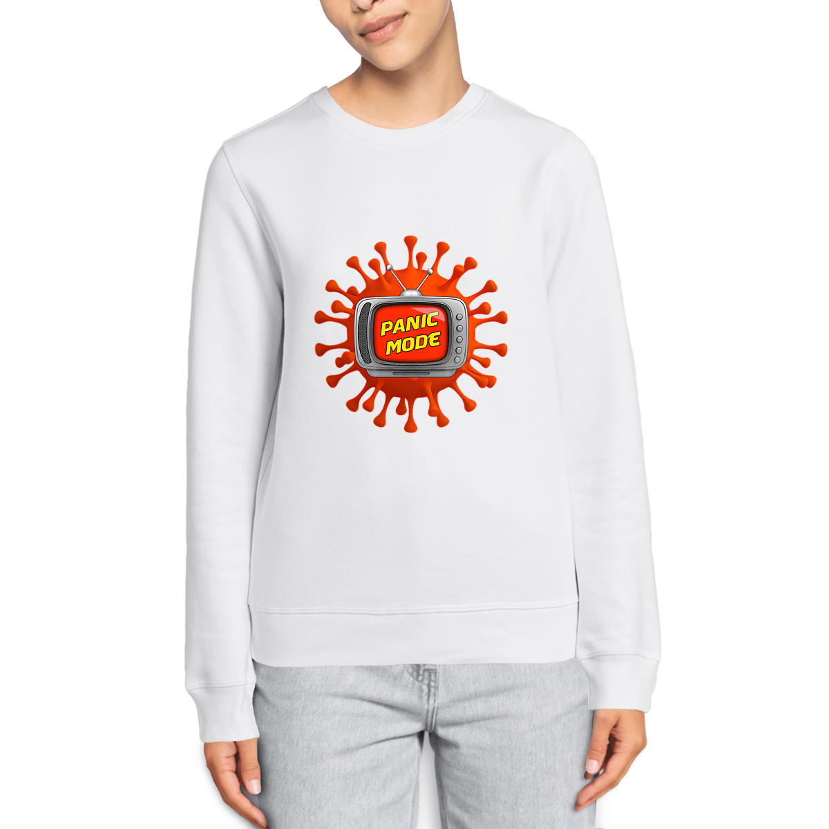 Image front ❀ Sweat-Shirt Standard Unisexe ~Premium ✦ PANIC MODE [🌐 FR] ✨