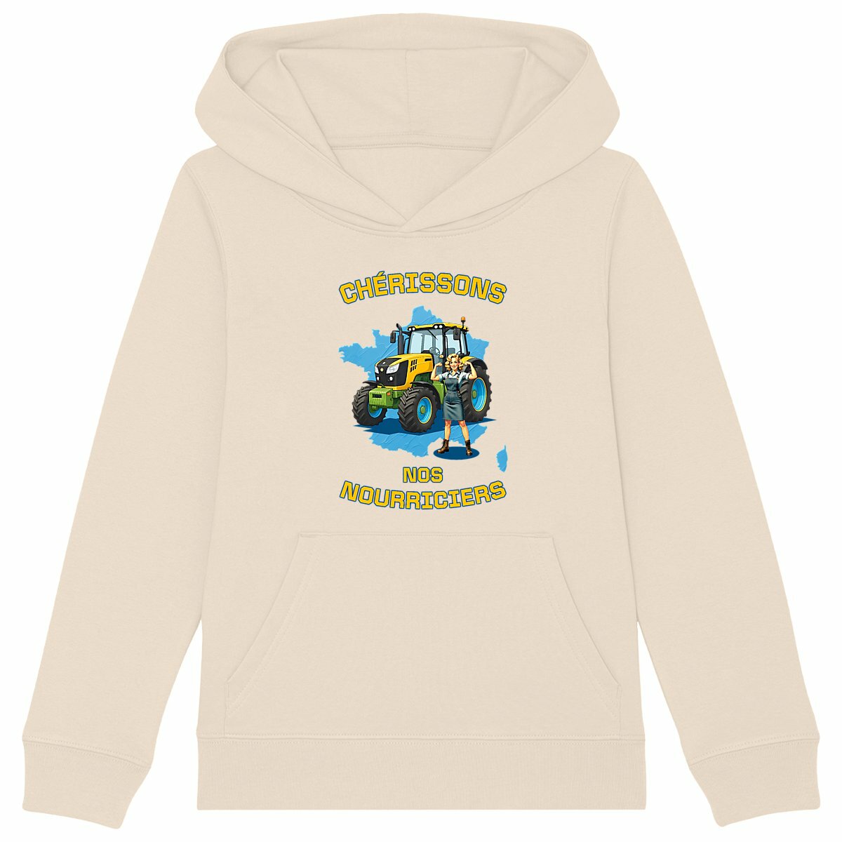 Image back ❀ Sweat-Shirt Épais à Capuche Unisexe Enfant ~Premium+ ✧ SOUTENONS NOS FERMES [🌐 FR] ✨