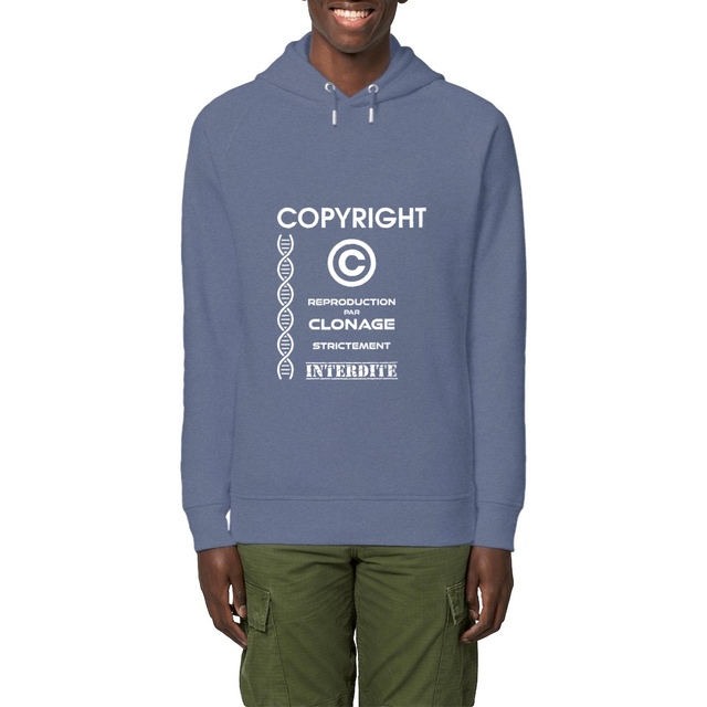 Image front ❀ Sweat-Shirt Standard à Capuche Unisexe Poches Latérales ~Premium+ ✦ L'ANTI-CLONE [🌐 FR]