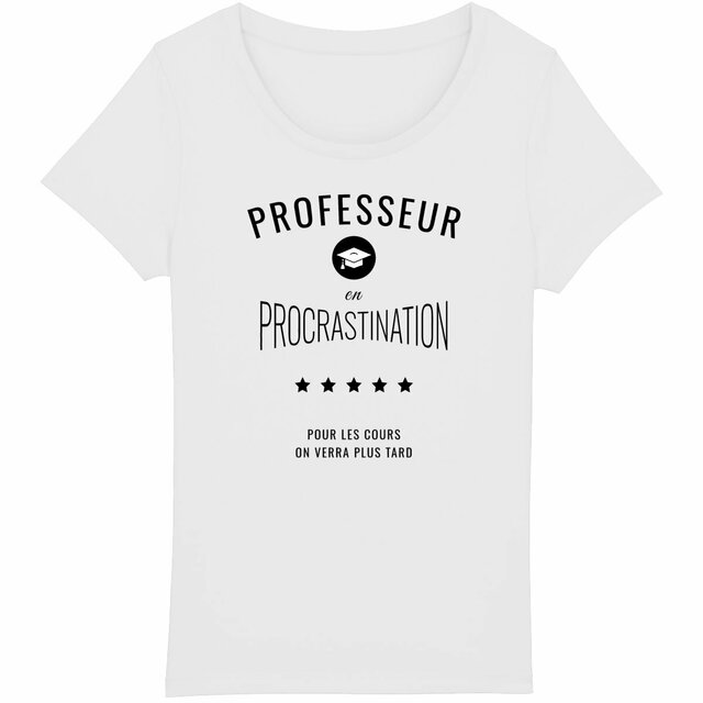 Image back ❀ T-Shirt Léger Femme ~Premium ✦ PROCRASTINATION [🌐 FR] ✨