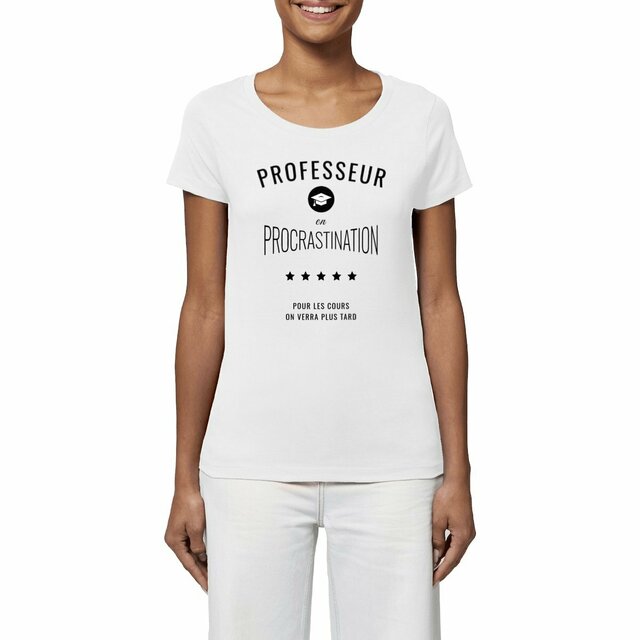 Image front ❀ T-Shirt Léger Femme ~Premium ✦ PROCRASTINATION [🌐 FR] ✨