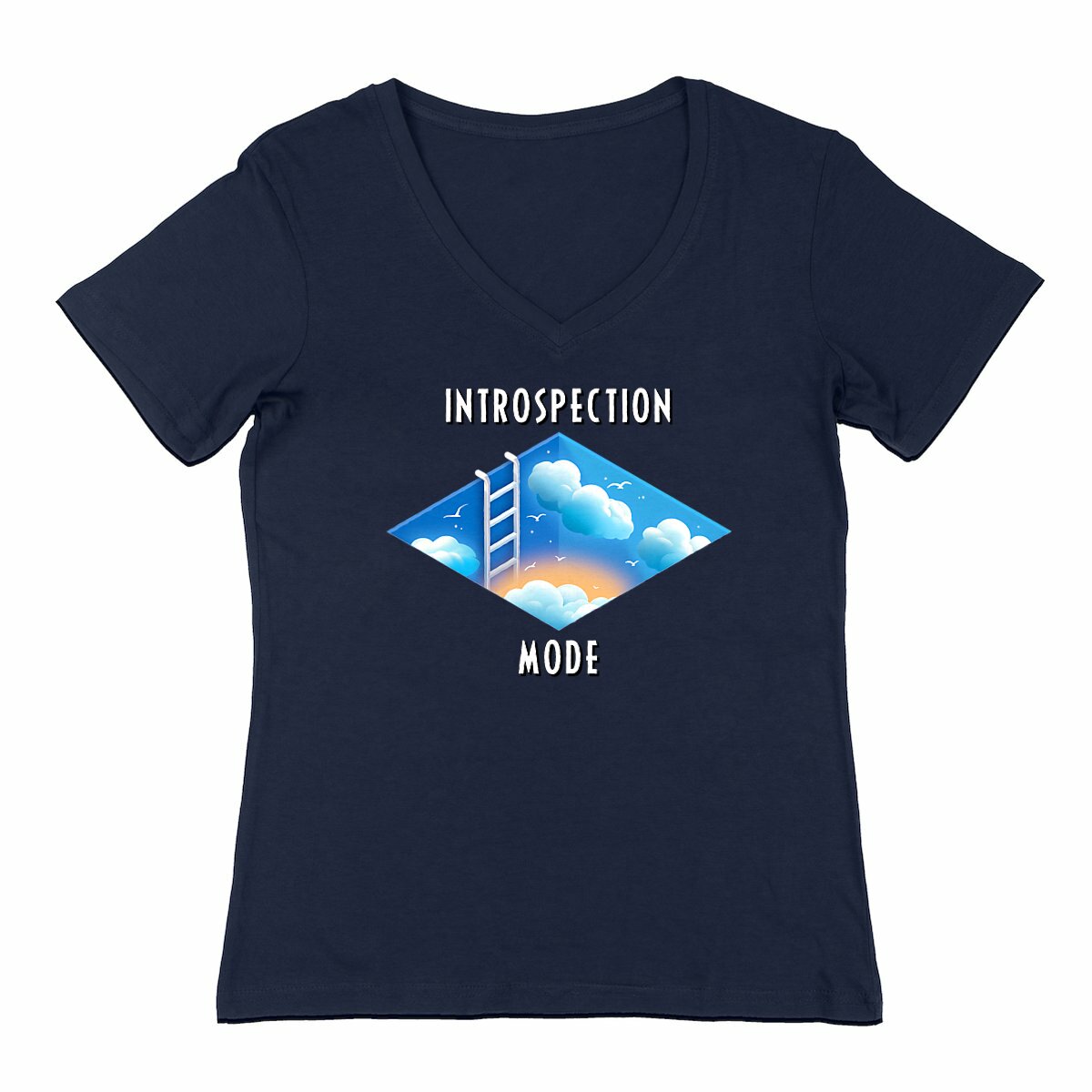 Image back ❀ T-Shirt Léger Femme Col V ~Change ✦ INTROSPECTION MODE [🌐 INT] ✨