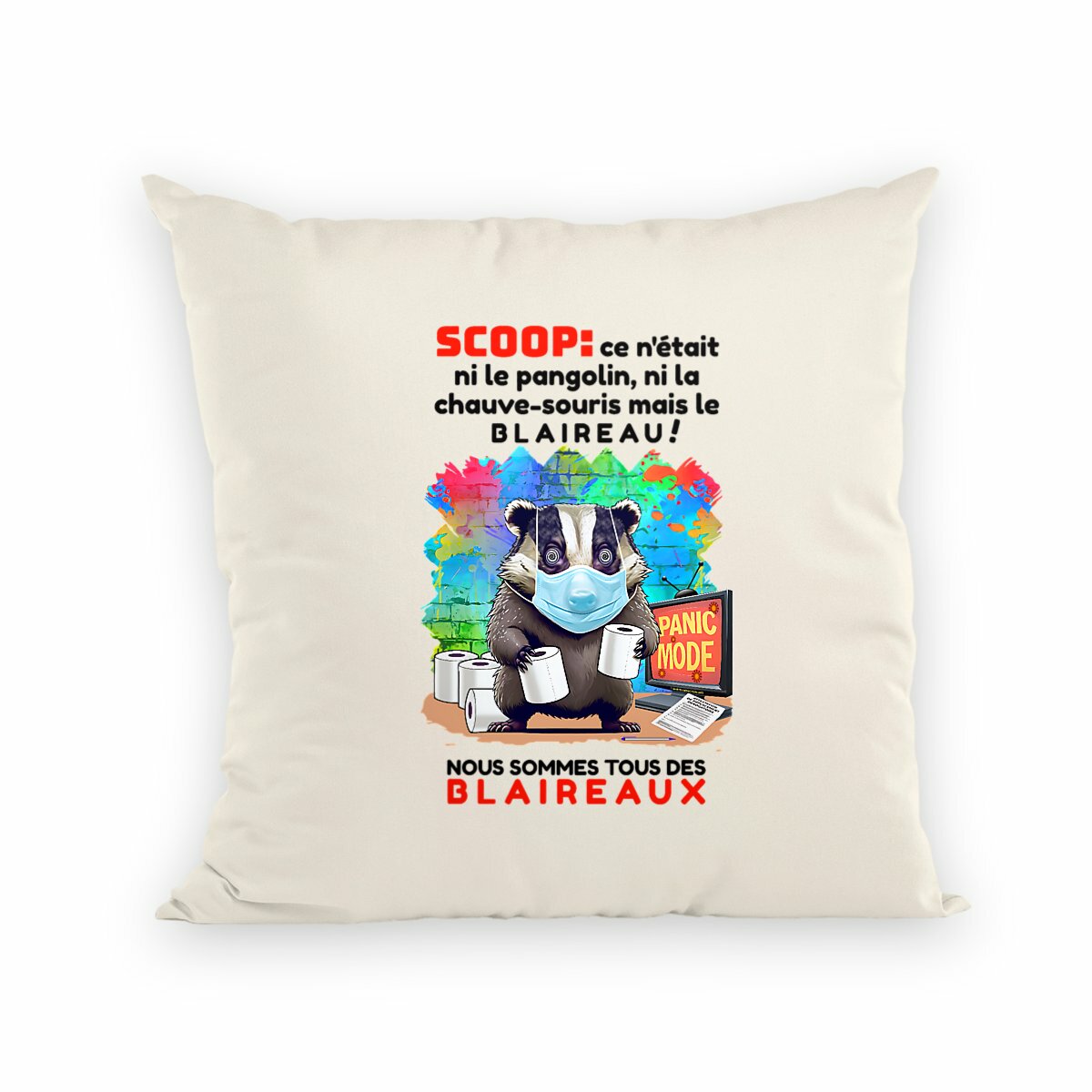 Image front ❀ Coussin + housse ~Premium+ ✦ PANIC MODE [🌐 FR] ✨