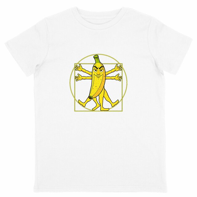 Image back ❀ T-Shirt Léger Unisexe Enfant ~Change ✦ LA BANANE DE VITRUVE [🌐 FR] ✨