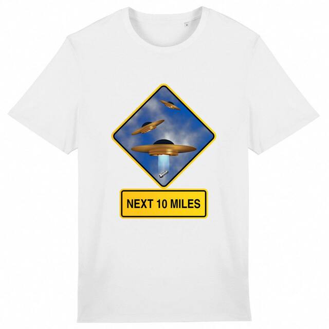 Image back ❀ T-Shirt Mi-Léger Unisexe ~Premium ✦ UFO ALERT [🌐 EN] ✨