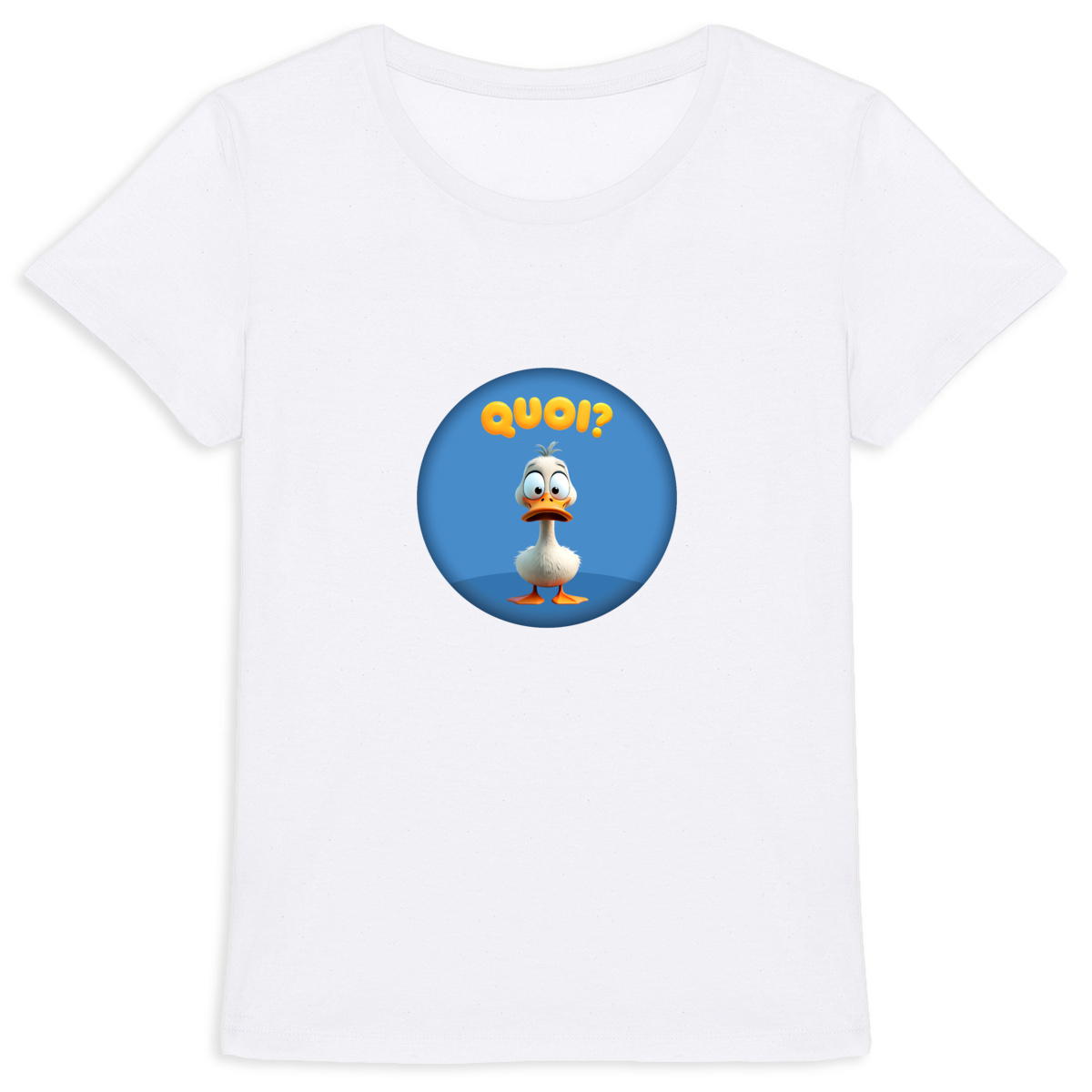 Image back ❀ T-Shirt Mi-Léger Femme ~Premium+ ✦ PETIT CANARD [🌐 FR] ✨