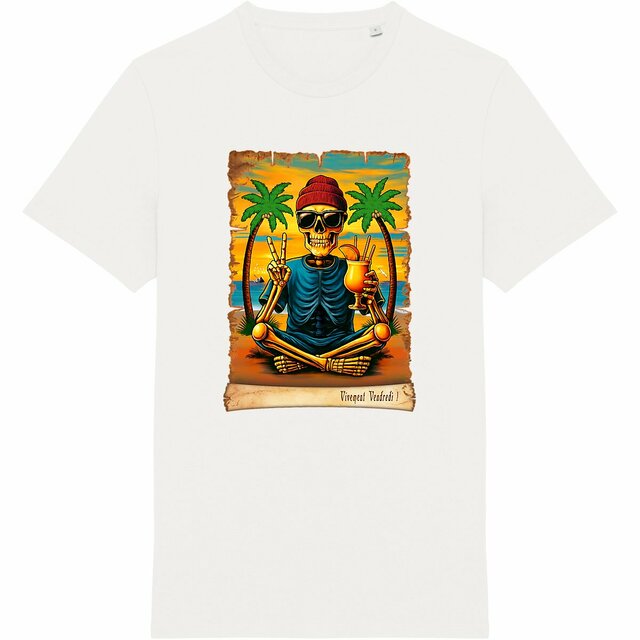 Image back ❀ T-Shirt Unisexe Mi-Épais Made in Portugal ✦ VIVEMENT VENDREDI ! [🌐 FR] ✨