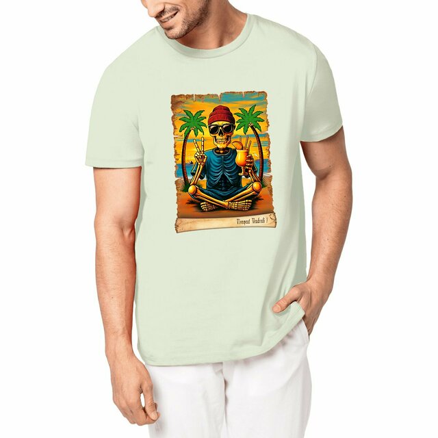 Image front ❀ T-Shirt Unisexe Mi-Épais Made in Portugal ✦ VIVEMENT VENDREDI ! [🌐 FR] ✨