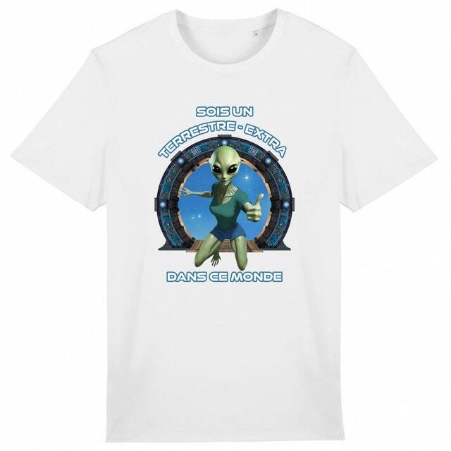 Image back ❀ T-Shirt Mi-Léger Unisexe ~Premium ✦ ZETA (EXTRA-TERRESTRE) [🌐 FR] ✨