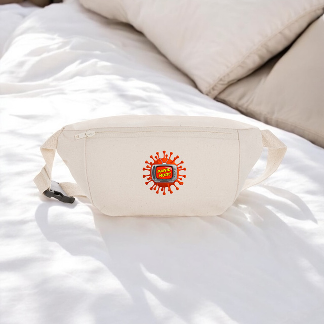 Image front ❀ Sac Banane En Toile Recyclée ✦ PANIC MODE [🌐 FR] ✨