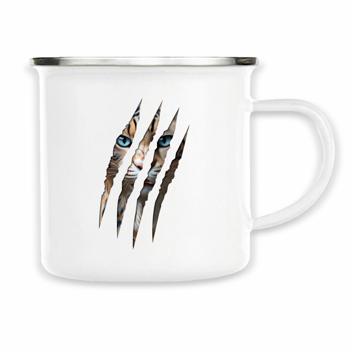 Image back ❀ Mug Metal Imprimé Sur Chaque Côté ~Vintage ✦ LA GRIFFE DU CHAT [🌐 INT] ✨