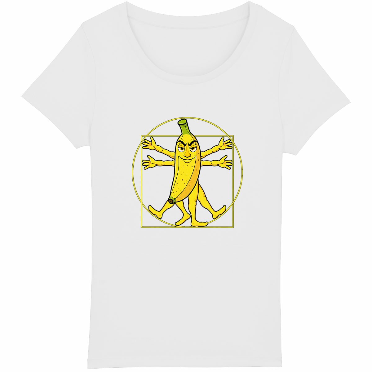 Image back ❀ T-Shirt Léger Femme ~Premium ✦ LA BANANE DE VITRUVE [🌐 FR] ✨