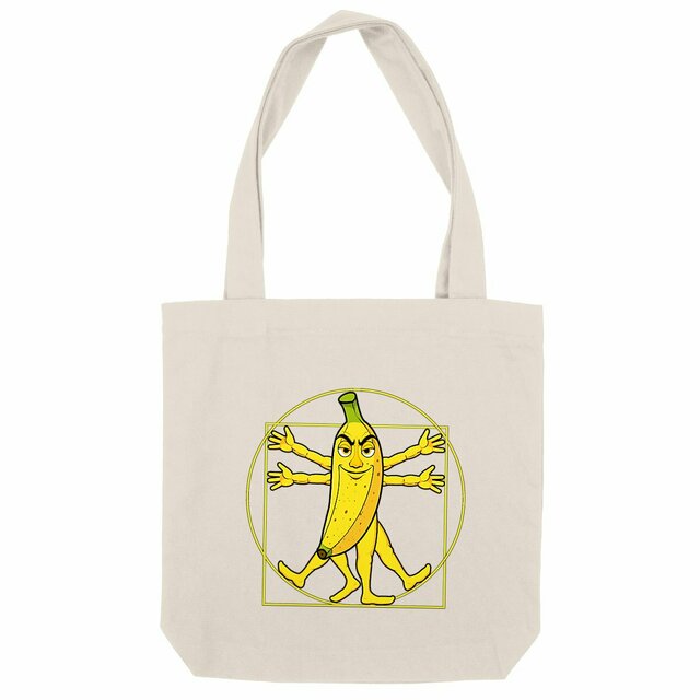 Image back ❀ Totebag Épais ~Premium+ ✦ LA BANANE DE VITRUVE [🌐 FR] ✨