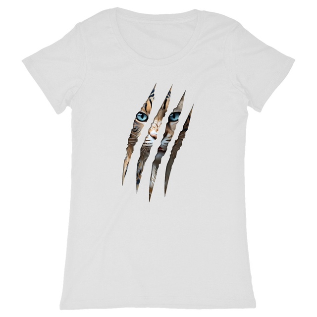Image back ❀ T-Shirt Léger Classique Femme ~Change ✦ LA GRIFFE DU CHAT [🌐 INT] ✨