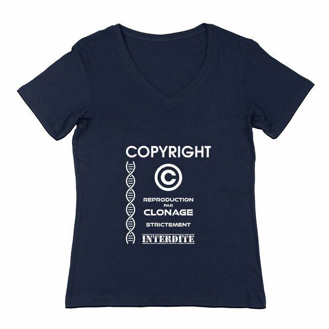 Image back ❀ T-Shirt Léger Femme Col V ~Change ✦ L'ANTI-CLONE [🌐 FR] ✨
