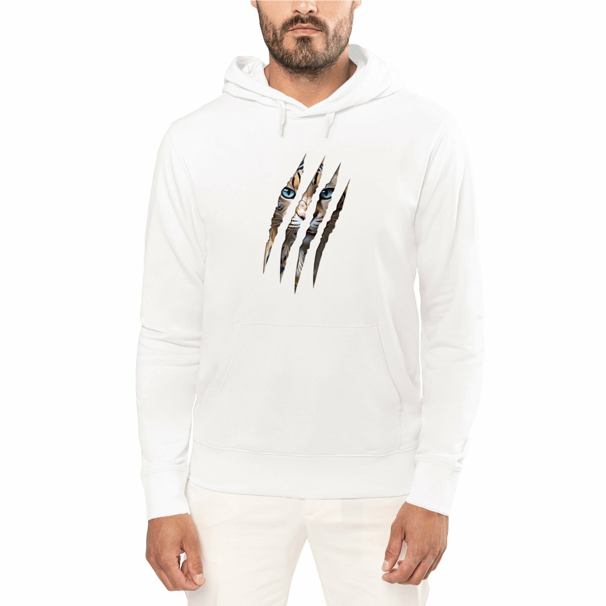 Image front ❀ Sweat-Shirt Standard à Capuche Unisexe ~Premium ✦ LA GRIFFE DU CHAT [🌐 INT] ✨