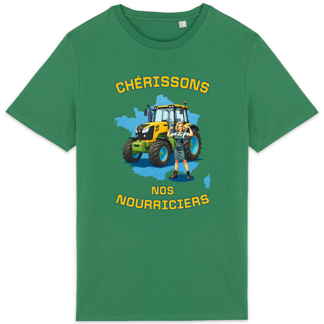 Image back ❀ T-Shirt Mi-Léger Unisexe ~Premium ✧ SOUTENONS NOS FERMES [🌐 FR] ✨