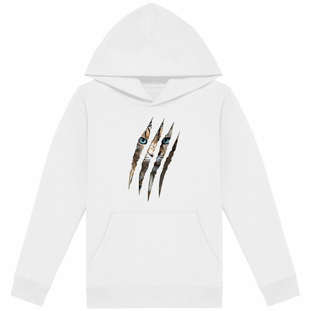 Image back ❀ Sweat-Shirt Standard à Capuche Unisexe Enfant ~Premium ✦ LA GRIFFE DU CHAT [🌐 INT] ✨