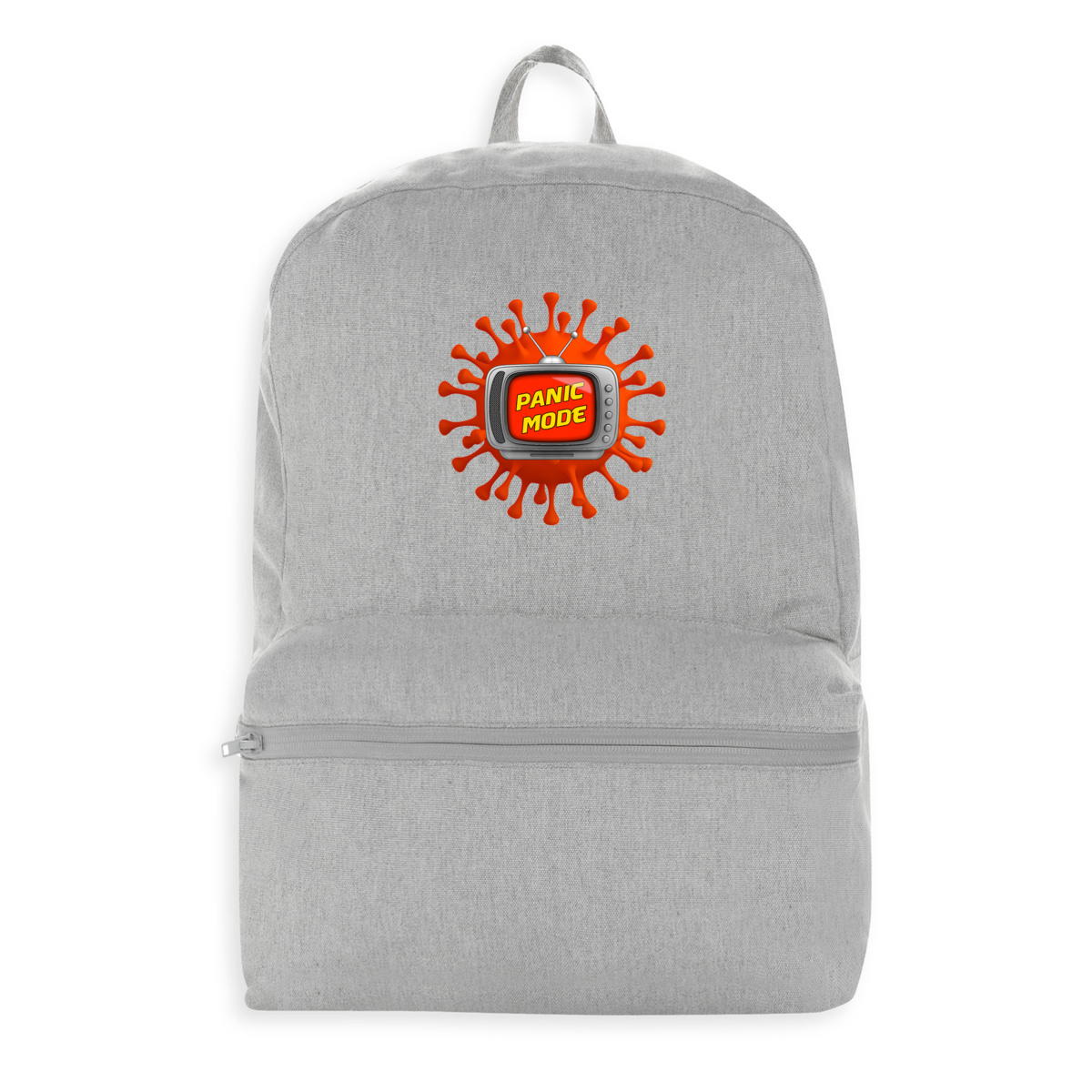 Image front ❀ Sac à dos 100% Recyclé ~Premium+ ✦ PANIC MODE [🌐 FR] ✨